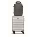 Zaino da cabina estensibile in RPET 600D con tasche multiple 20 L color grigio scuro