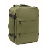 Zaino da cabina estensibile in RPET 600D con tasche multiple 20 L color verde militare