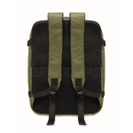 Zaino da cabina estensibile in RPET 600D con tasche multiple 20 L color verde militare quarta vista