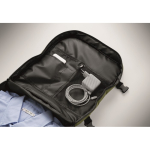 Zaino da cabina estensibile in RPET 600D con tasche multiple 20 L color verde militare ottava vista fotografica
