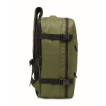 Zaino da cabina estensibile in RPET 600D con tasche multiple 20 L color verde militare decima vista
