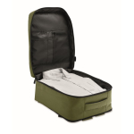 Zaino da cabina estensibile in RPET 600D con tasche multiple 20 L color verde militare