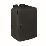 Zaino da viaggio in RPET 600D con sacco sottovuoto e pompa inclusa 18L color nero