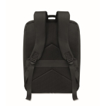 Zaino da viaggio in RPET 600D con sacco sottovuoto e pompa inclusa 18L color nero quarta vista
