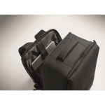 Zaino da viaggio in RPET 600D con sacco sottovuoto e pompa inclusa 18L color nero quinta vista fotografica