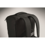 Zaino da viaggio in RPET 600D con sacco sottovuoto e pompa inclusa 18L color nero sesta vista fotografica