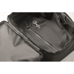 Zaino da viaggio in RPET 600D con sacco sottovuoto e pompa inclusa 18L color nero vista fotografia
