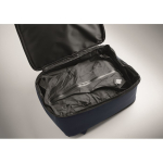 Zaino da viaggio in RPET 600D con sacco sottovuoto e pompa inclusa 18L color blu mare vista fotografia