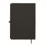 Set taccuino in PU formato A5 con penna a sfera blu e pagine a righe color nero quinta vista