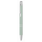 Set taccuino in PU formato A5 con penna a sfera blu e pagine a righe color verde menta terza vista