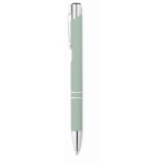 Set taccuino in PU formato A5 con penna a sfera blu e pagine a righe color verde menta settima vista