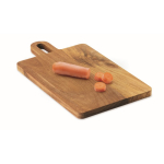 Tagliere in legno di acacia con manico per tagliare e servire ogni giorno color legno seconda vista