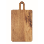 Tagliere in legno di acacia con manico per tagliare e servire ogni giorno color legno quarta vista