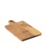 Tagliere in legno di acacia con manico per tagliare e servire ogni giorno color legno vista area di stampa