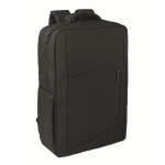 Zaino in RPET con rivestimento in PU per laptop fino a 15'' color nero