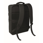 Zaino in RPET con rivestimento in PU per laptop fino a 15'' color nero seconda vista