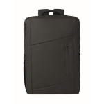 Zaino in RPET con rivestimento in PU per laptop fino a 15'' color nero terza vista