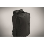 Zaino in RPET con rivestimento in PU per laptop fino a 15'' color nero quinta vista fotografica