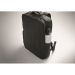 Zaino in RPET con rivestimento in PU per laptop fino a 15'' color nero vista fotografia