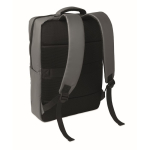 Zaino in RPET con rivestimento in PU per laptop fino a 15'' color grigio scuro seconda vista
