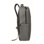 Zaino in RPET con rivestimento in PU per laptop fino a 15'' color grigio scuro