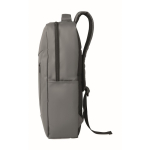 Zaino in RPET con rivestimento in PU per laptop fino a 15'' color grigio scuro