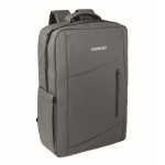 Zaino in RPET con rivestimento in PU per laptop fino a 15'' color grigio scuro vista principale