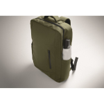 Zaino in RPET con rivestimento in PU per laptop fino a 15'' color verde militare vista fotografia