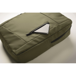 Zaino in RPET con rivestimento in PU per laptop fino a 15'' color verde militare vista fotografia