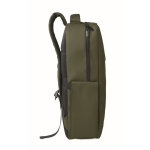 Zaino in RPET con rivestimento in PU per laptop fino a 15'' color verde militare