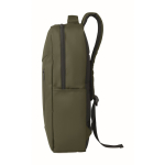 Zaino in RPET con rivestimento in PU per laptop fino a 15'' color verde militare