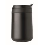 Bicchiere termico in acciaio inox con filtro riutilizzabile per caffè 450ml color nero ottava vista