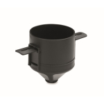 Bicchiere termico in acciaio inox con filtro riutilizzabile per caffè 450ml color nero