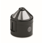 Bicchiere termico in acciaio inox con filtro riutilizzabile per caffè 450ml color nero vista principale