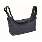 Borsa a tracolla urbana in nylon idrorepellente con tracolla regolabile color blu
