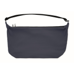 Borsa a tracolla urbana in nylon idrorepellente con tracolla regolabile color blu sesta vista
