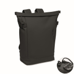 Zaino in PU con capacità per PC da 15” e cinghie per bici 20L color nero