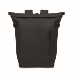 Zaino in PU con capacità per PC da 15” e cinghie per bici 20L color nero terza vista