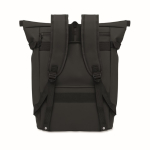 Zaino in PU con capacità per PC da 15” e cinghie per bici 20L color nero quarta vista