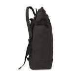 Zaino in PU con capacità per PC da 15” e cinghie per bici 20L color nero quinta vista
