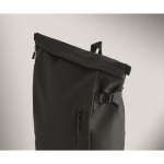 Zaino in PU con capacità per PC da 15” e cinghie per bici 20L color nero settima vista fotografica