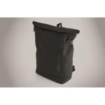 Zaino in PU con capacità per PC da 15” e cinghie per bici 20L color nero vista fotografia