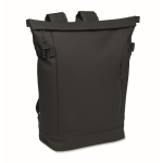 Zaino in PU con capacità per PC da 15” e cinghie per bici 20L color nero