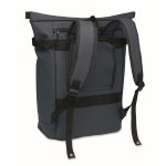 Zaino in PU con capacità per PC da 15” e cinghie per bici 20L color blu seconda vista