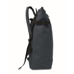Zaino in PU con capacità per PC da 15” e cinghie per bici 20L color blu quinta vista