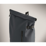 Zaino in PU con capacità per PC da 15” e cinghie per bici 20L color blu settima vista fotografica