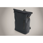 Zaino in PU con capacità per PC da 15” e cinghie per bici 20L color blu vista fotografia