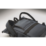 Zaino in PU con capacità per PC da 15” e cinghie per bici 20L color blu vista fotografia