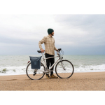 Zaino in PU con capacità per PC da 15” e cinghie per bici 20L color blu vista ambiente principale