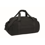 Borsa sportiva in nylon con fascia per trolley e tracolla 20L color nero seconda vista